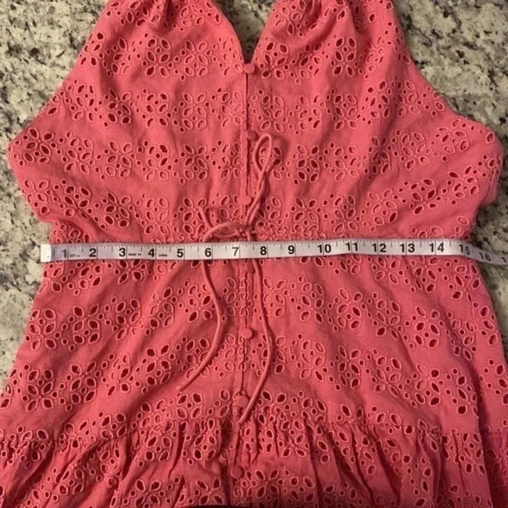 NWT J . Crew pink Anguilla mini halter dress in eyelet O24